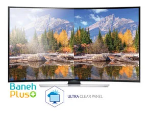 پنل شفاف اولترا در تلویزیون خمیده uhd هوشمند سامسونگ مدل samsung 55hu9000 , نور محیط را جذب کرده , انعکاس را کاهش داده و امکان ارائه تصاویر واقعی را فراهم می کند