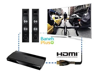 از کیفیت بالای صدا و ویدیو با یک اتصال hdmi که سیگنال های هر دو را با استفاده از یک کابل منتقل می کند لذت ببرید . 