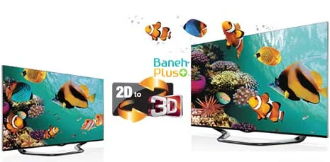 محتویات سه بعدی ( 3d ) نا محدود در مبدل دو بعدی به سه بعدی تلویزیون ال جی مدل lg 55la9650