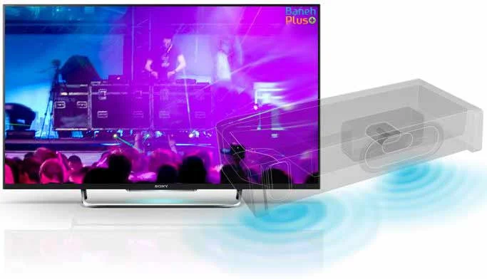 اسپیکرهای رفلکس بیس در تلویزیون ال ای دی اسمارت 48 اینچ سونی مدل sony kdl-48r470b  صداهای دارای فرکانس پایین را بدون انحرافات و لرزش های نا خواسته , افزایش می دهد 