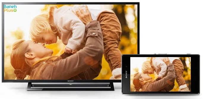 با تلویزیون ال ای دی اسمارت 48 اینچ سونی مدل sony kdl-48r470b بانه پلاس محتویات خود را به صورت بی سیم بر روی صفحه نمایش خود به اشتراک بگذارید