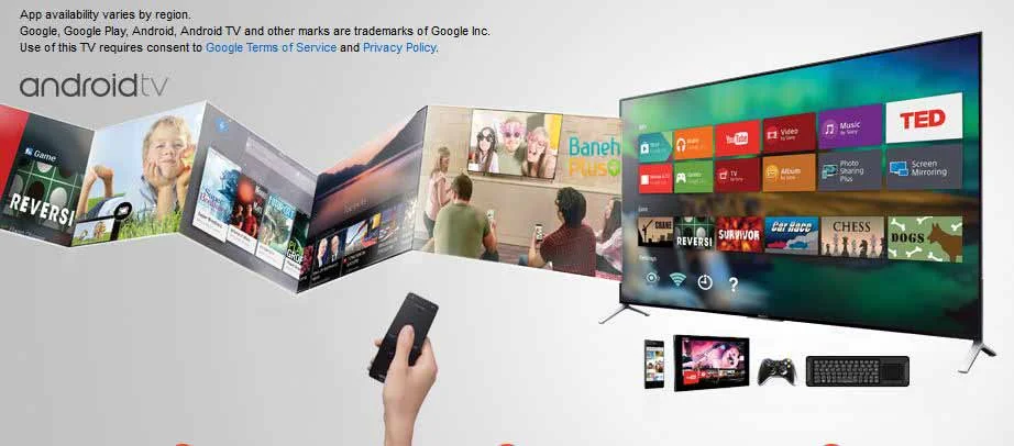 ترکیب bravia با تلویزیون های android در تلویزیون ال ای دی اسمارت سه بعدی فورکی الترااچ دی سونی مدل  sony kd65x9000c